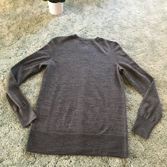 GAP Dark Gray Cardigan Sweater, Button Up Front, Grey Sweater, Lightweight, M - Picture 6 of 14